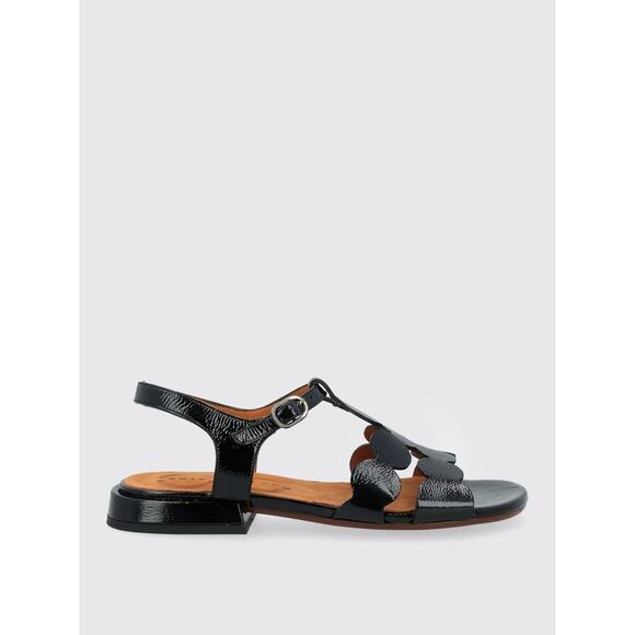Chie Mihara Flat Sandals Woman Black - Picture 1 of 4